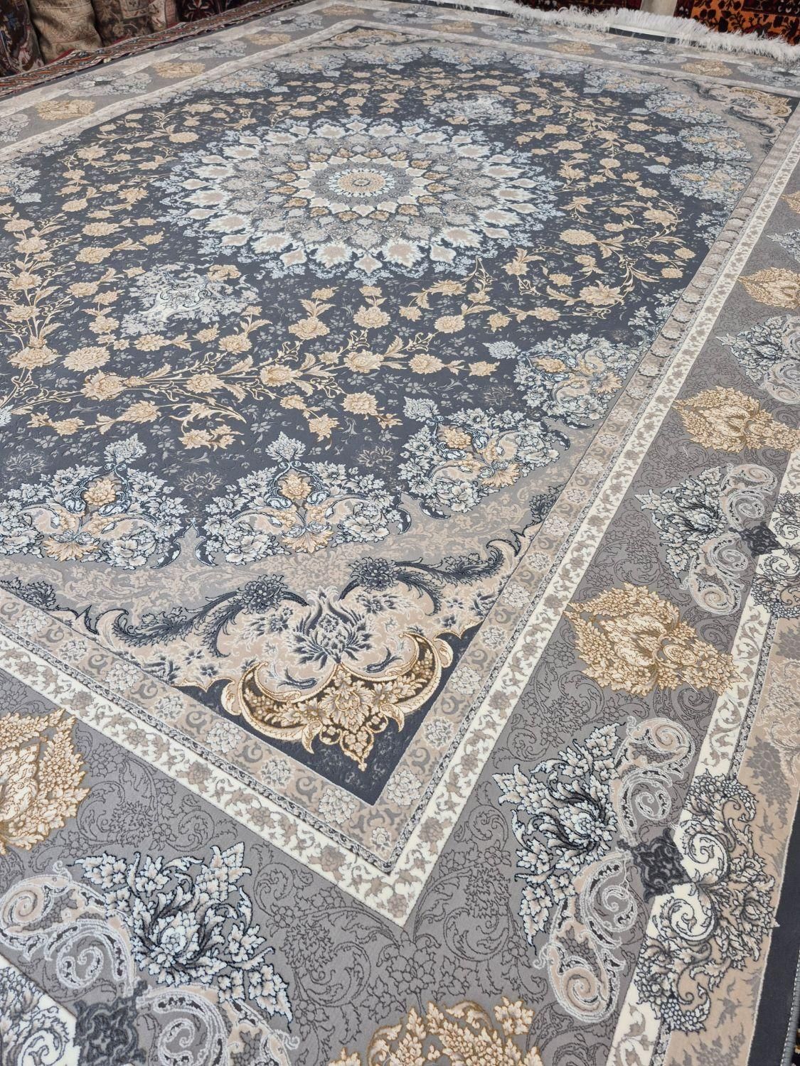 فرش ماشینی ۱ جفت ۹ متری ۱۲۰۰ شانه، گالری فرش ایران|فرش|مشهد, حجت|دیوار