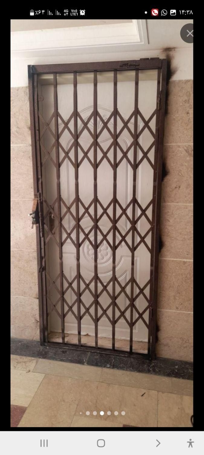 حفاظ درب آکاردئونی با قفل مخفی|مصالح و تجهیزات ساختمان|پاکدشت, پاکدشت (مامازند)|دیوار