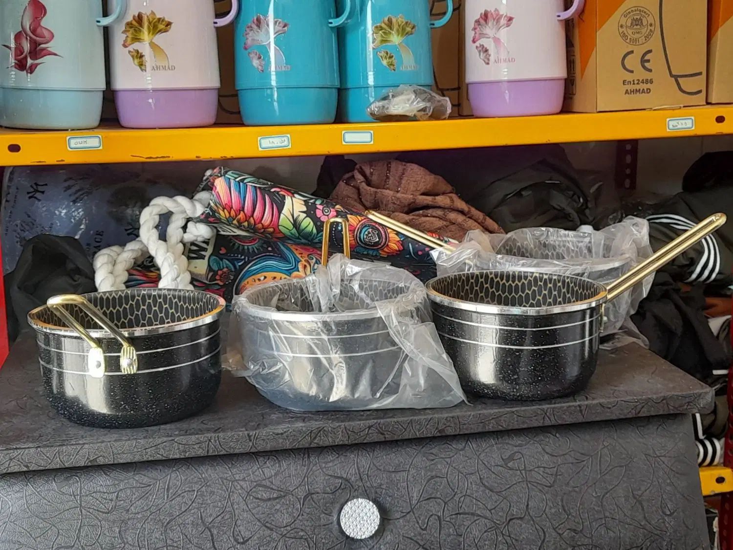 فلاکس جا چایی در رنگ بندی های مختلف و شیر جوش|سماور، چای‌ساز، قهوه‌ساز|اسلام‌‌آباد غرب, |دیوار