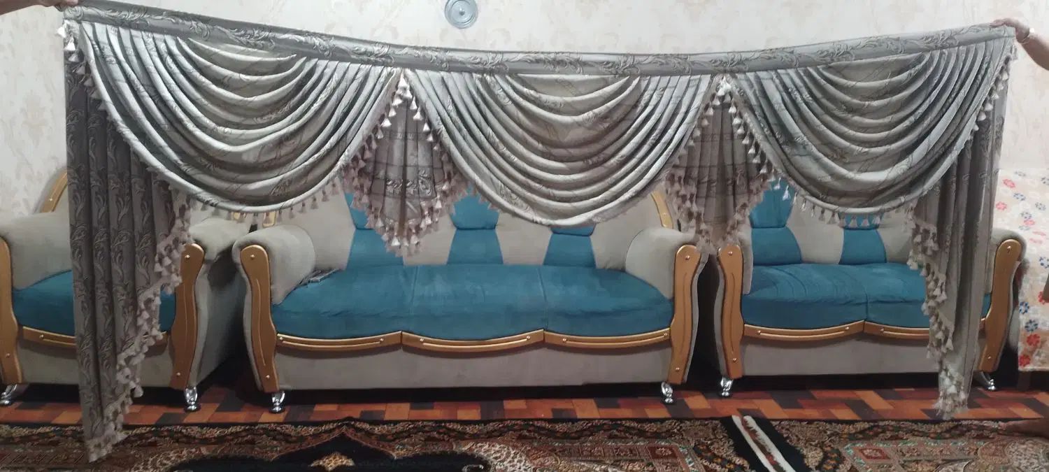 با سلام پرده والن دار مخصوص پذیرای۳مترعرض|پرده، رانر، رومیزی|ارومیه, |دیوار