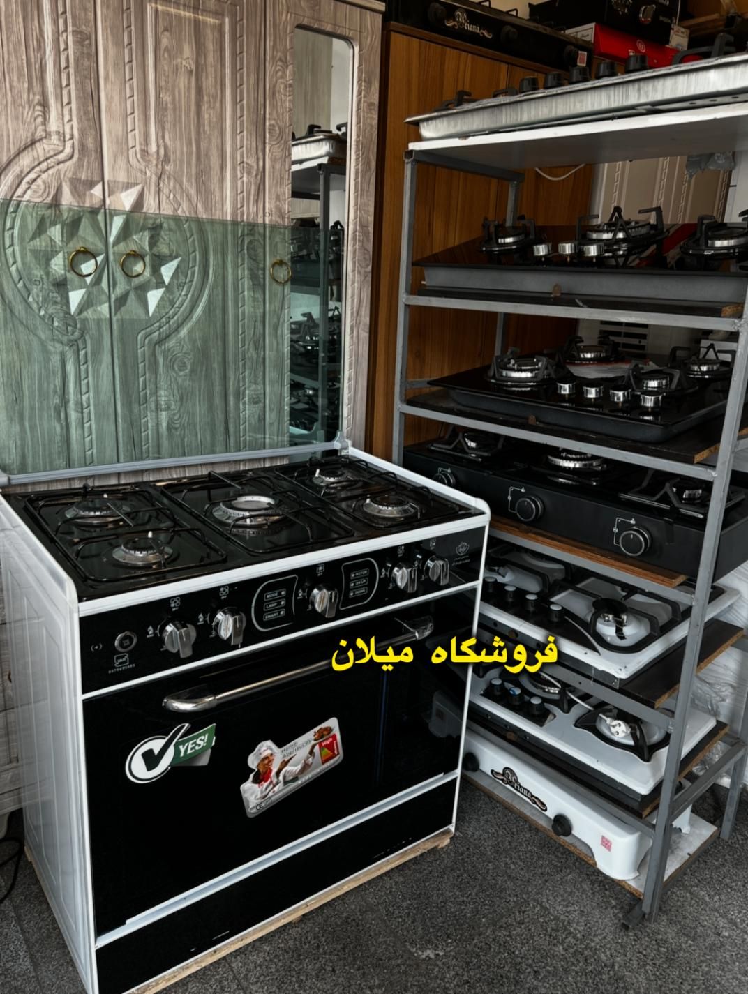 اجاق گاز طرح فر لعابی /رنگبندی موجوده/کابینتی|اجاق گاز و لوازم برقی پخت‌وپز|تهران, جی|دیوار