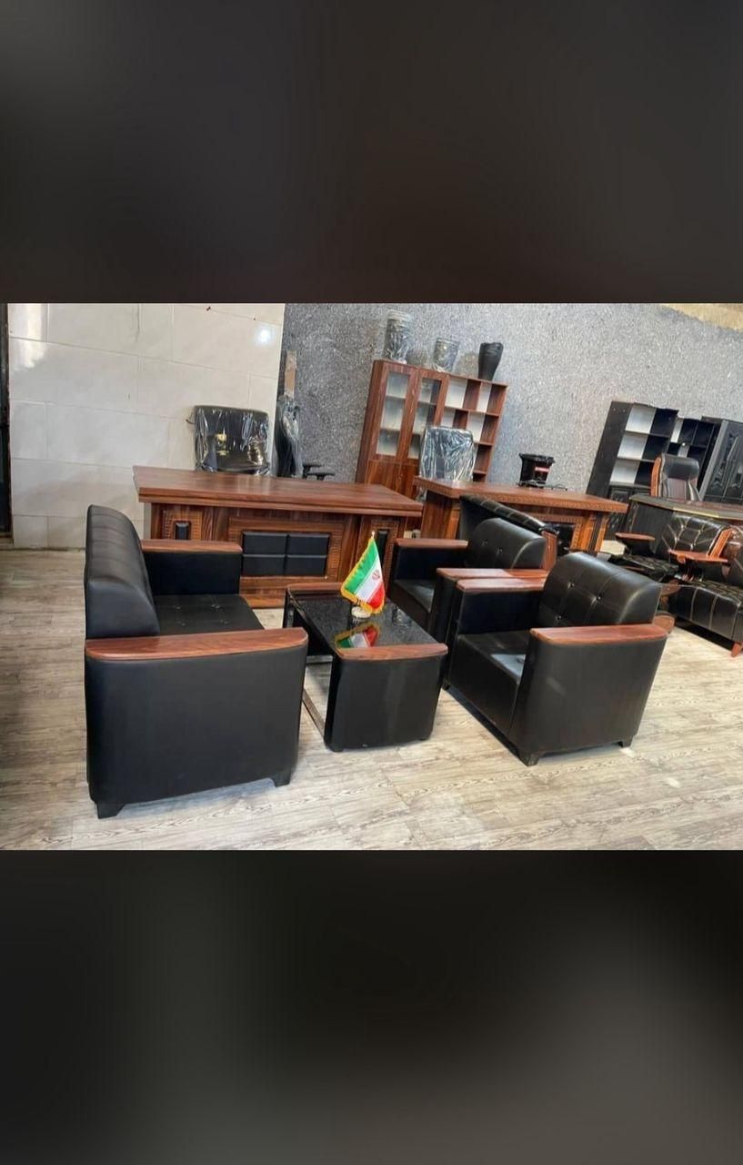 کانتر منشی میزکارمندی ریاست صندلی نیمست چرم|دفتر کار|اصفهان, خلجا|دیوار