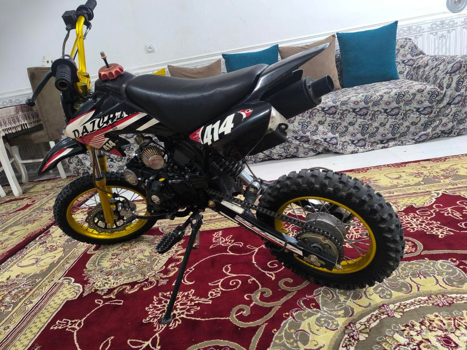 موتورسیکلت مینی کراس دایچی رینگ طلایی|موتورسیکلت|داراب, |دیوار