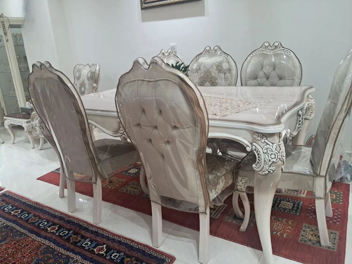 میز غذاخوری ۶نفره تمام چوب راش|میز و صندلی غذاخوری|تهران, شهرک ولیعصر شمالی|دیوار