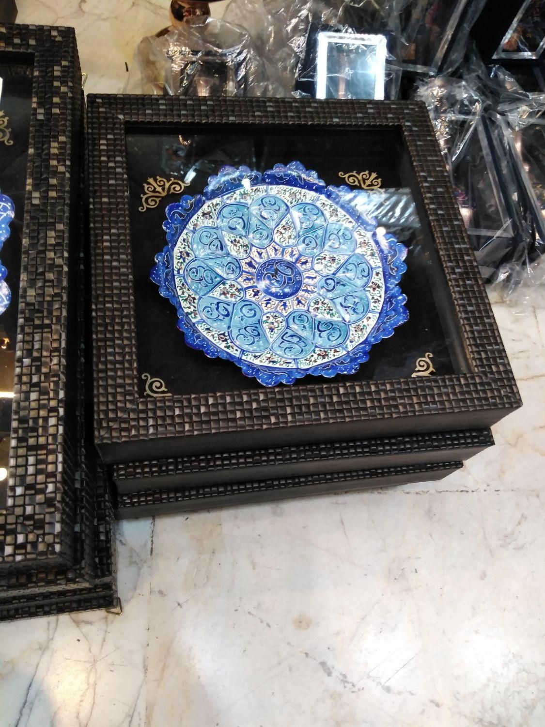 قاب بشقاب میناکاری و الماس تراش(عمده،تک)|صنایع دستی و سایر لوازم تزئینی|تهران, جنت‌آباد مرکزی|دیوار
