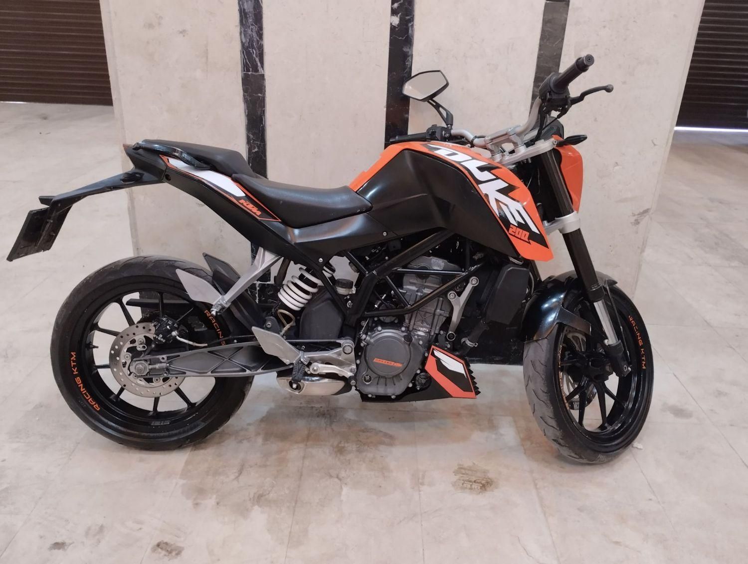 موتور ktm دوک ۲۰۰ cc  مدل 95|موتورسیکلت|پاکدشت, |دیوار