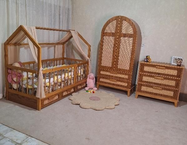 سرویس خواب کلبه ای/۳ تیکه/حصیری|تخت و سرویس خواب|مشهد, نوید|دیوار