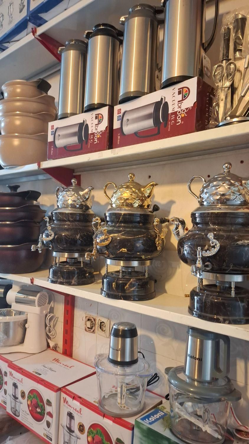 سماورگازی گابریلا/طرح‌سنگی‌زیبا /8لیتری باارسال|قوری، کتری، قهوه‌ساز دستی|مشهد, طبرسی شمالی|دیوار