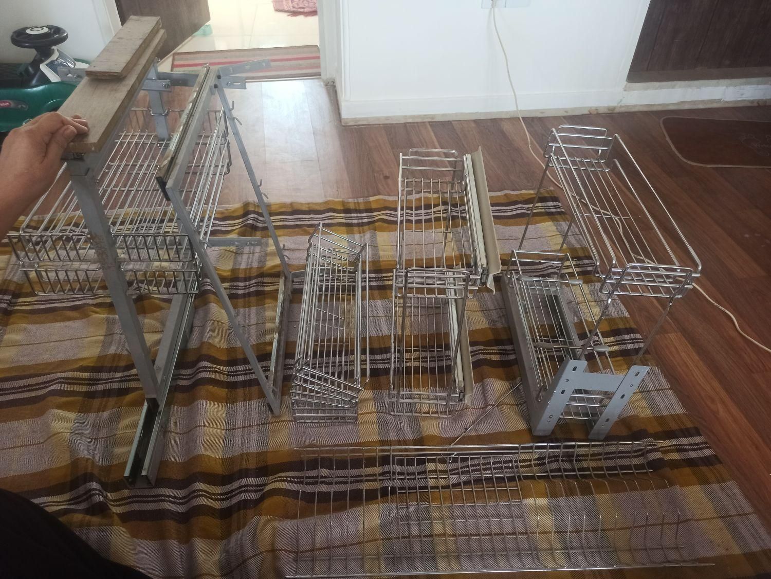 استندداخل کابینت استیل|آب‌چکان و نظم‌دهنده ظروف|شیراز, تحویلی|دیوار