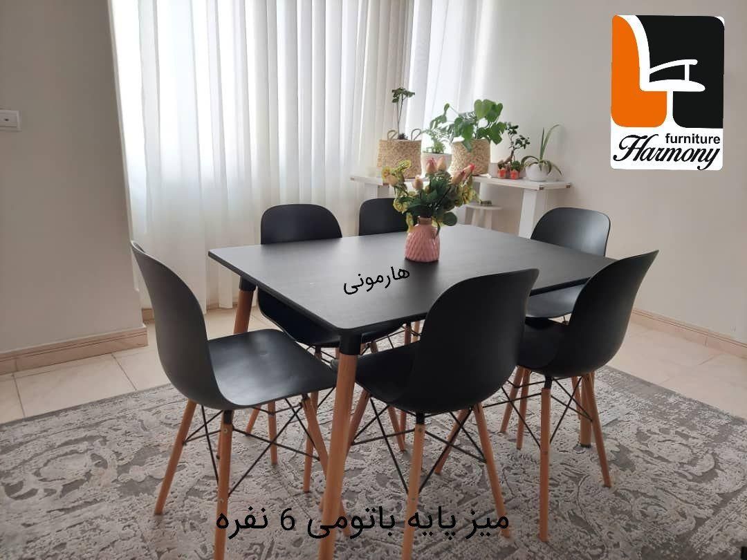 صندلی آریا/میز پایه باتومی ۶نفره|میز و صندلی غذاخوری|اصفهان, بابوکان جنوبی|دیوار