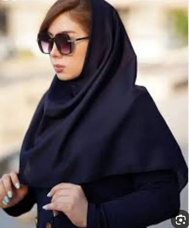 مقنعه نخی ساده بروجرد مشکی وسرمه ای ۱۸۹ت|لباس|رفسنجان, |دیوار