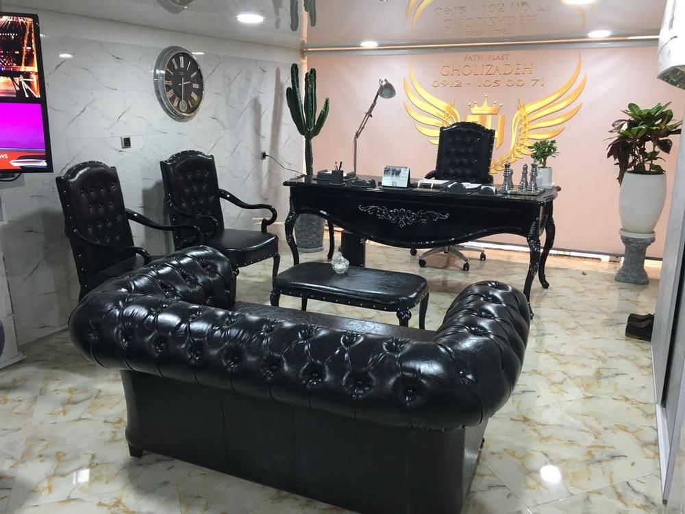 مبل چرم چستر کانتر منشی کتابخانه صندلی صدف لپتاپ|دفتر کار|گلستان (تهران), |دیوار