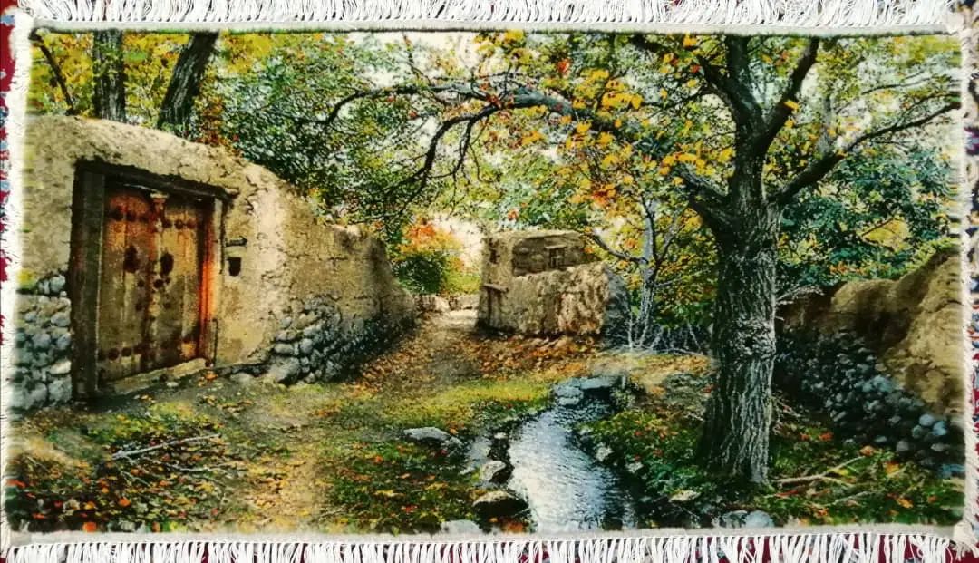 تابلو فرش طرح کوچه باغ|تابلو فرش|تهران, هفت چنار|دیوار