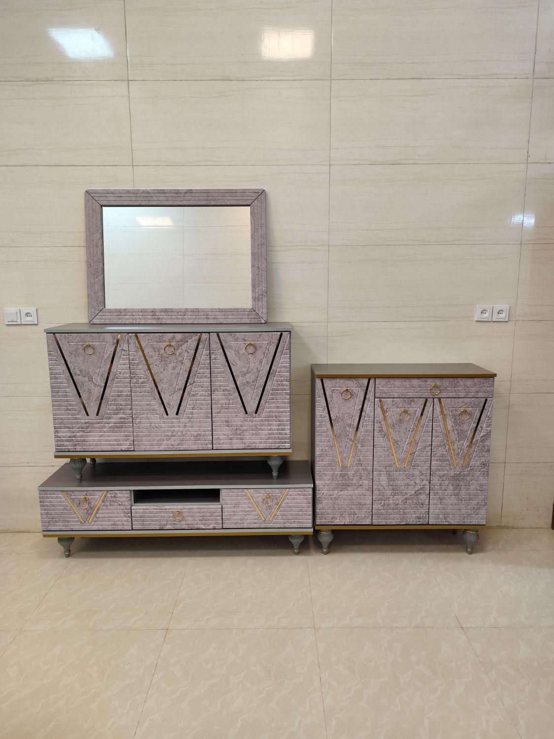 ست آینه کنسول و میز تلویزیون و جاکفشی|میز تلویزیون|یزد, |دیوار