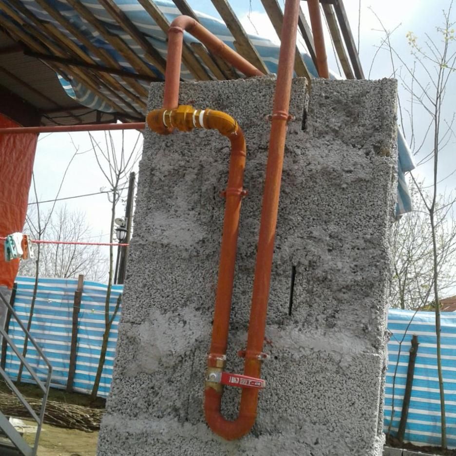 لوله کشی گاز ....انواع برشکاری وخرده کاری|خدمات پیشه و مهارت|رشت, رشتیان|دیوار