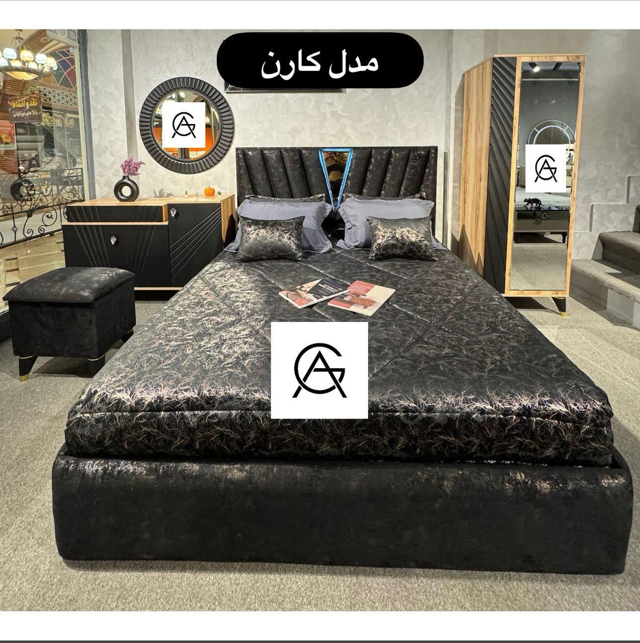 سرویس خواب تولیدی (لئون)|تخت و سرویس خواب|شیراز, گچی|دیوار