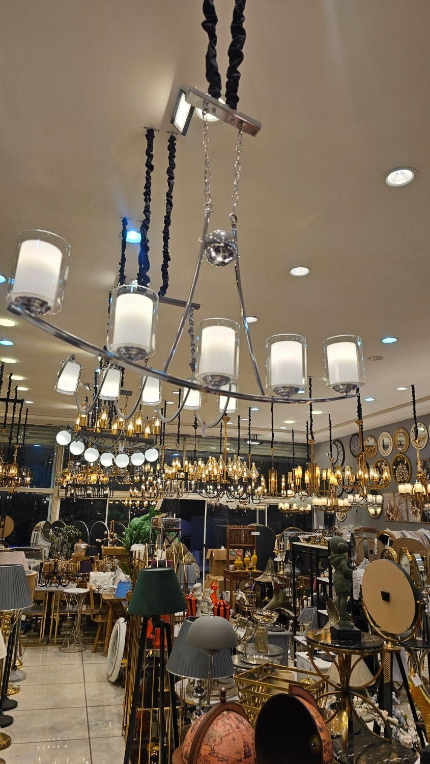 لوستر لاینر خطی 5 شعله برند کارتهران عمده و تک|لوستر و چراغ آویز|مشهد, توس (بلوار توس)|دیوار