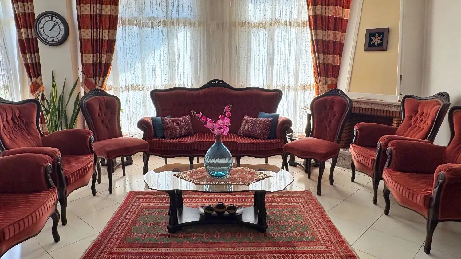 فروش ویژه مبلمان ۹ نفره استیل طرح کلاسیک|مبلمان خانگی و میز عسلی|کرج, گوهردشت|دیوار