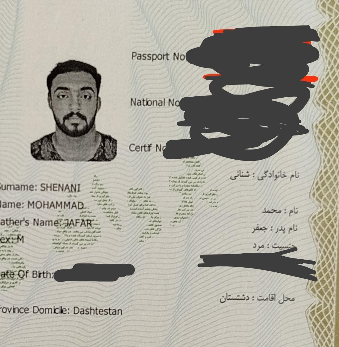 مدارک گمشده|اشیا|برازجان, |دیوار