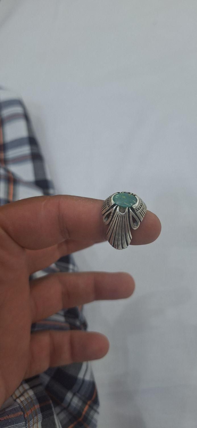 انگشتر نقره فیروزه اصل|جواهرات|میانه, |دیوار