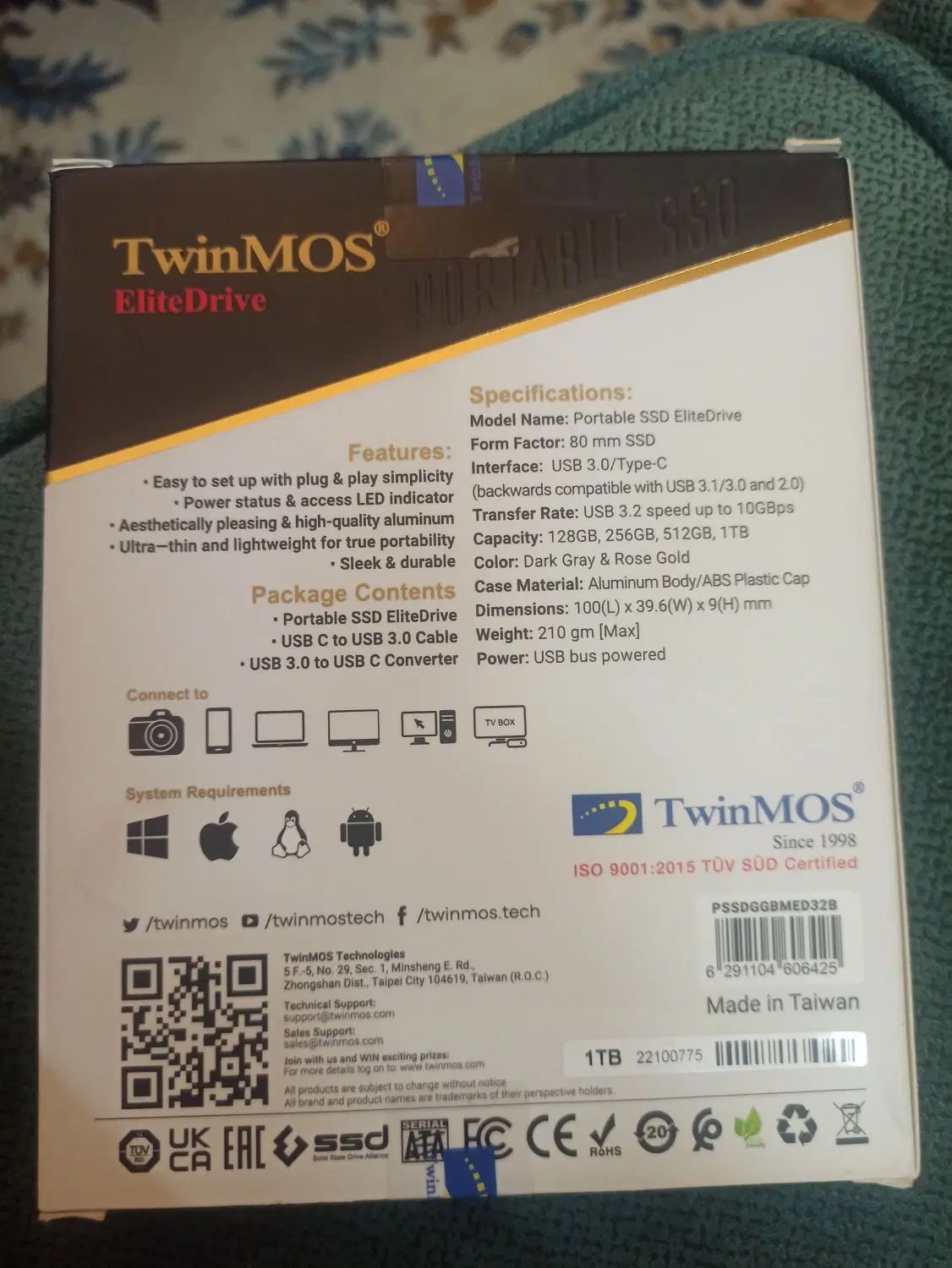 هارد اکسترنال 1 ترابات ssd|قطعات و لوازم جانبی رایانه|تهران, سبلان (لشگر)|دیوار