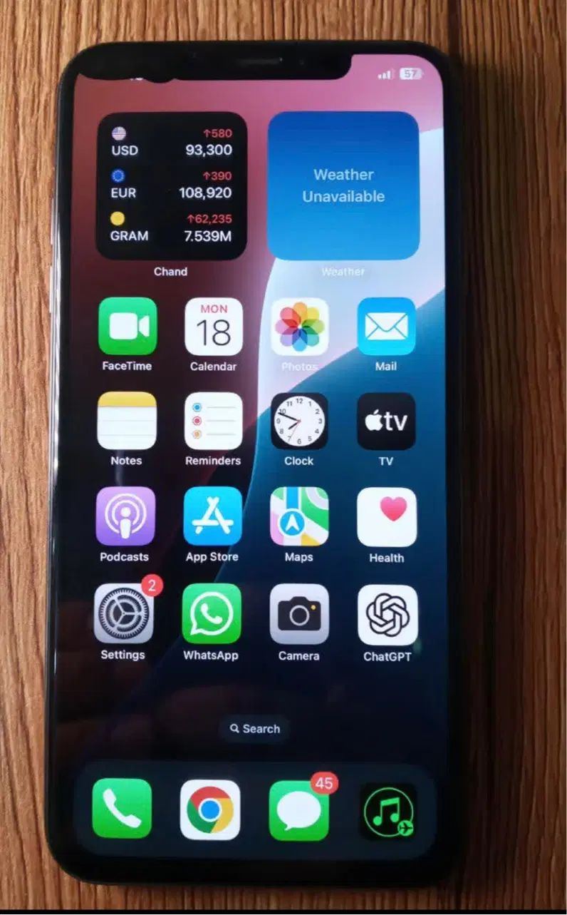 آیفون Xs max 512 GB مشکی|موبایل|اصفهان, قائمیه|دیوار
