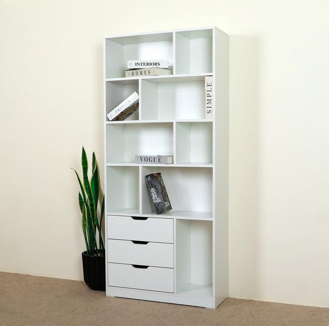 کتابخانه مدرن و شیک سه کشو|کتابخانه، شلف، قفسههای دیواری|تبریز, |دیوار