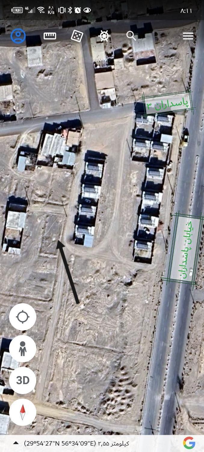 ۱۶ قصب زمین دونبش خیابان پاسداران بردسیر|فروش زمین و ملک کلنگی|بردسیر, |دیوار