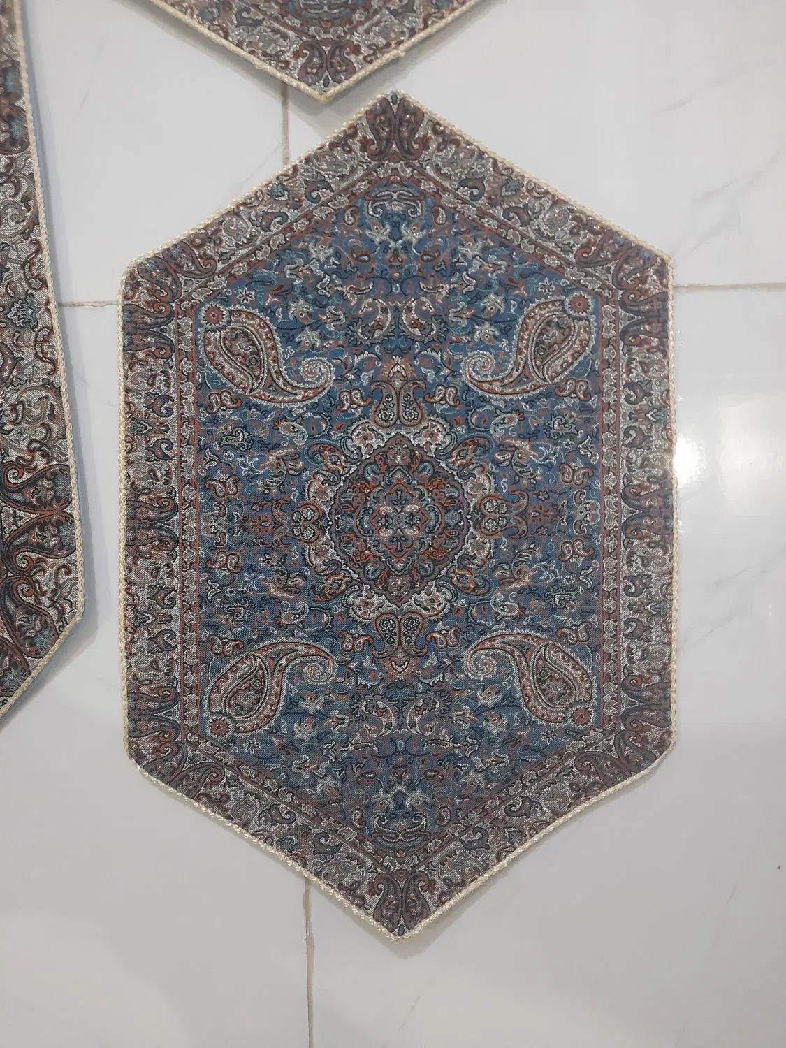 رومیزی ترمه اصل نونو|پرده، رانر، رومیزی|کرج, برغان|دیوار