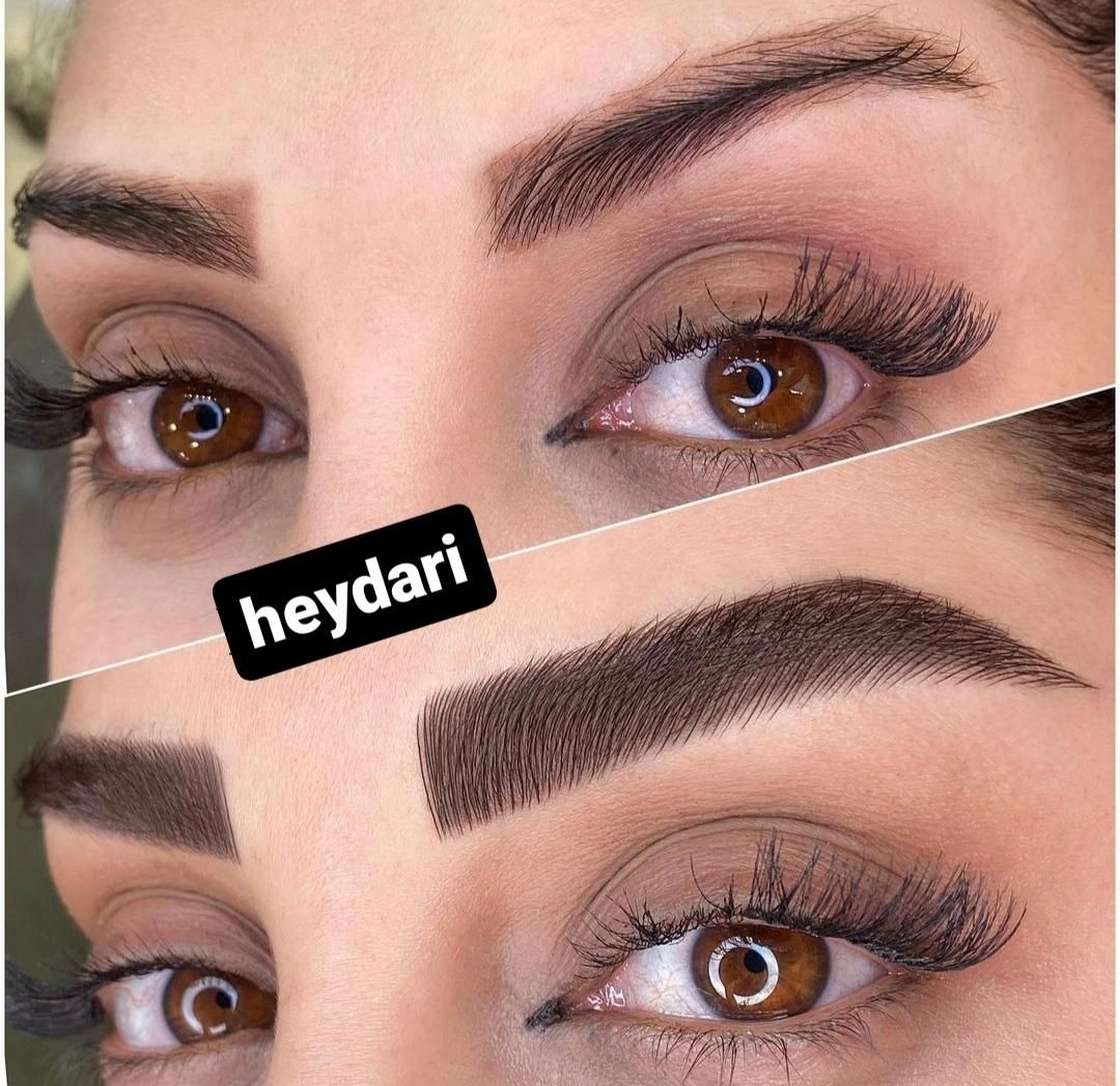 کاور تتو ابرو با خطوط ظریف و مویی|خدمات آرایشگری و زیبایی|گرگان, |دیوار