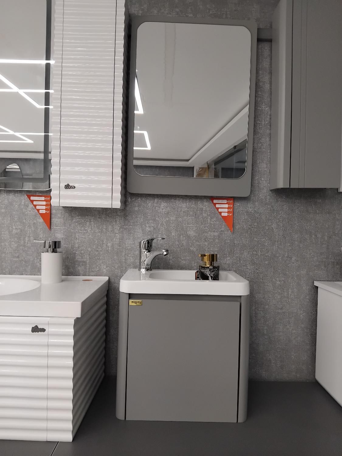 روشویی کابینتی و روشویی پایه دار در ابعاد مختلف|لوازم سرویس بهداشتی|رشت, حومه رشت|دیوار