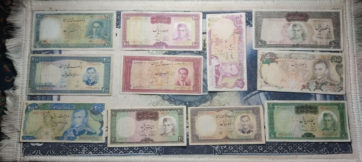 اسکناس کلکسیونی قدیمی و رایج ایران و جهان|کلکسیون سکه، تمبر، اسکناس|زاهدان, |دیوار