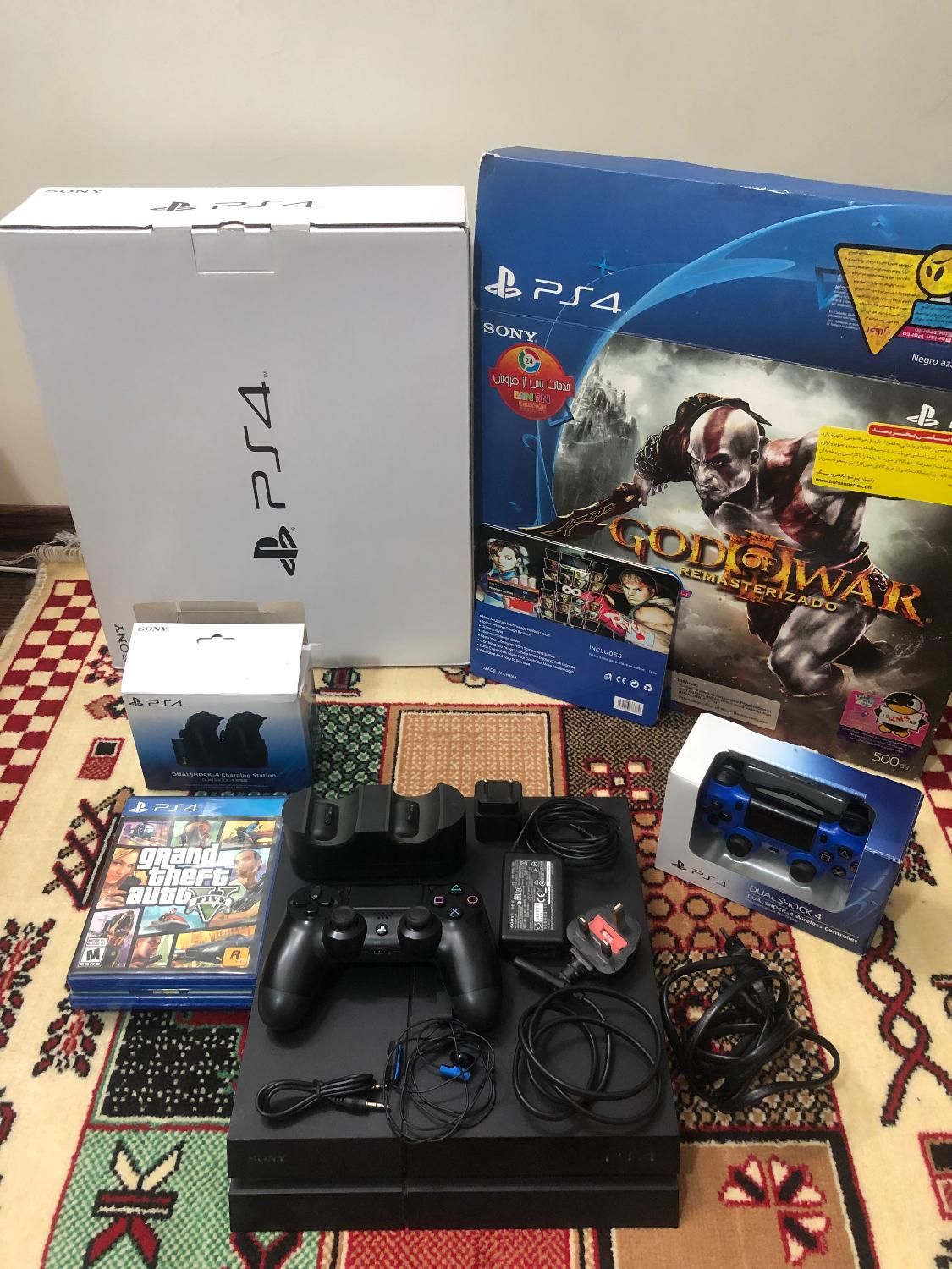 Ps4 fat500 با لوازم اضافی|کنسول، بازی ویدئویی و آنلاین|تهران, نظام‌آباد|دیوار