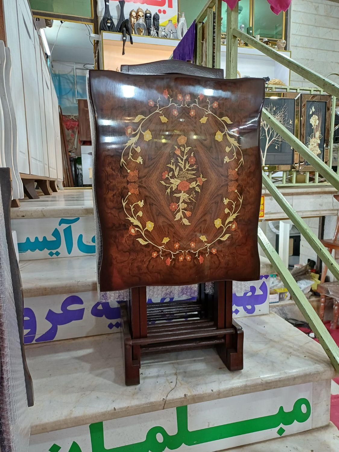 جلومبلی چوبی و فلزی|مبلمان خانگی و میز عسلی|زنجان, |دیوار