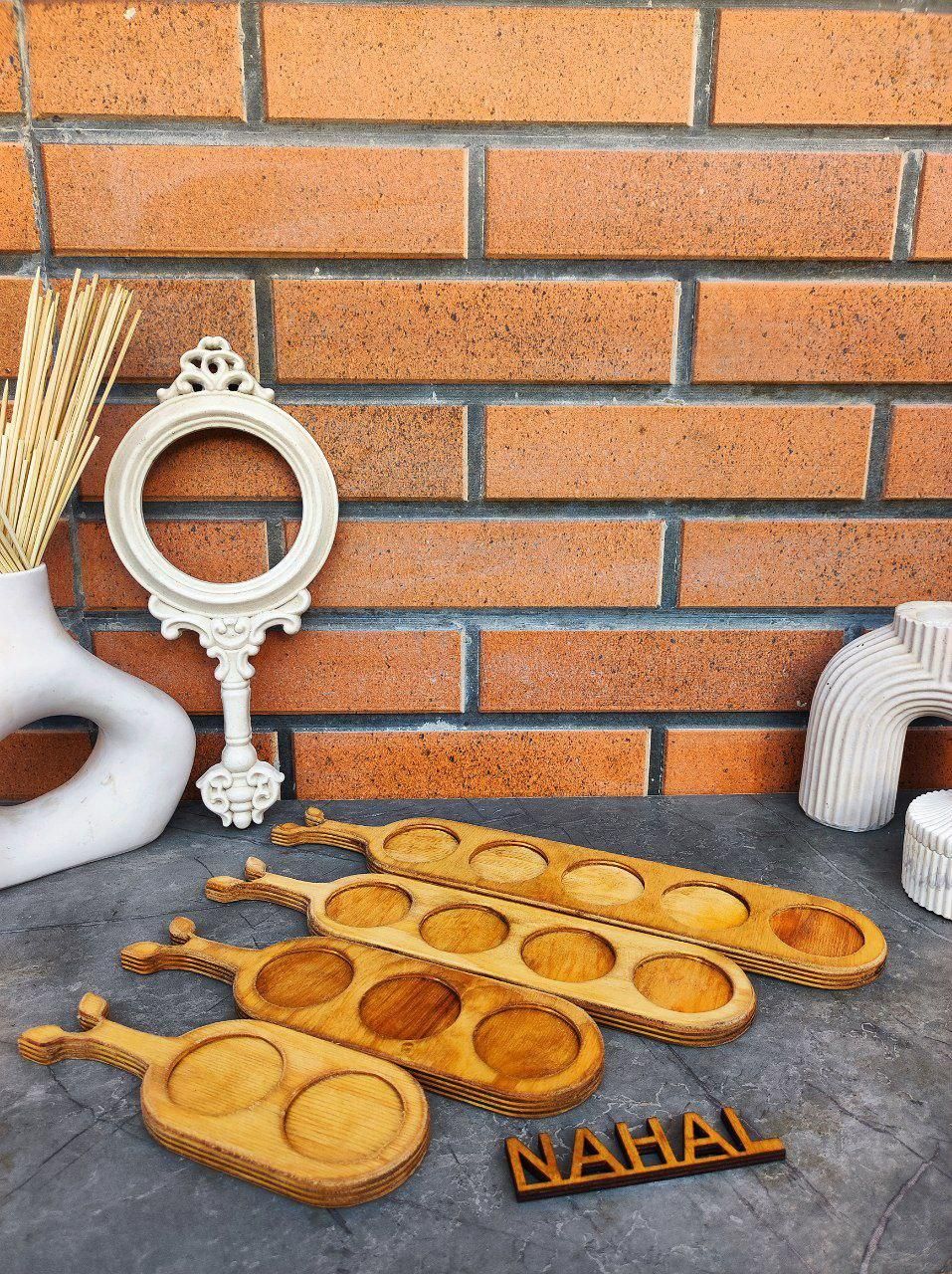 سینی بیضی شات چند خانه|ظروف سرو و پذیرایی|بانه, |دیوار