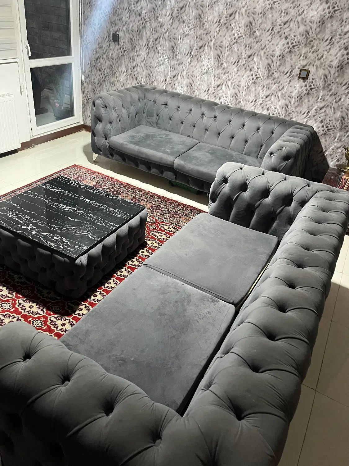 مبل چستر میز وسط و میز ناهاخوری|مبلمان خانگی و میز عسلی|کرج, منطقه ویژه اقتصادی پیام|دیوار