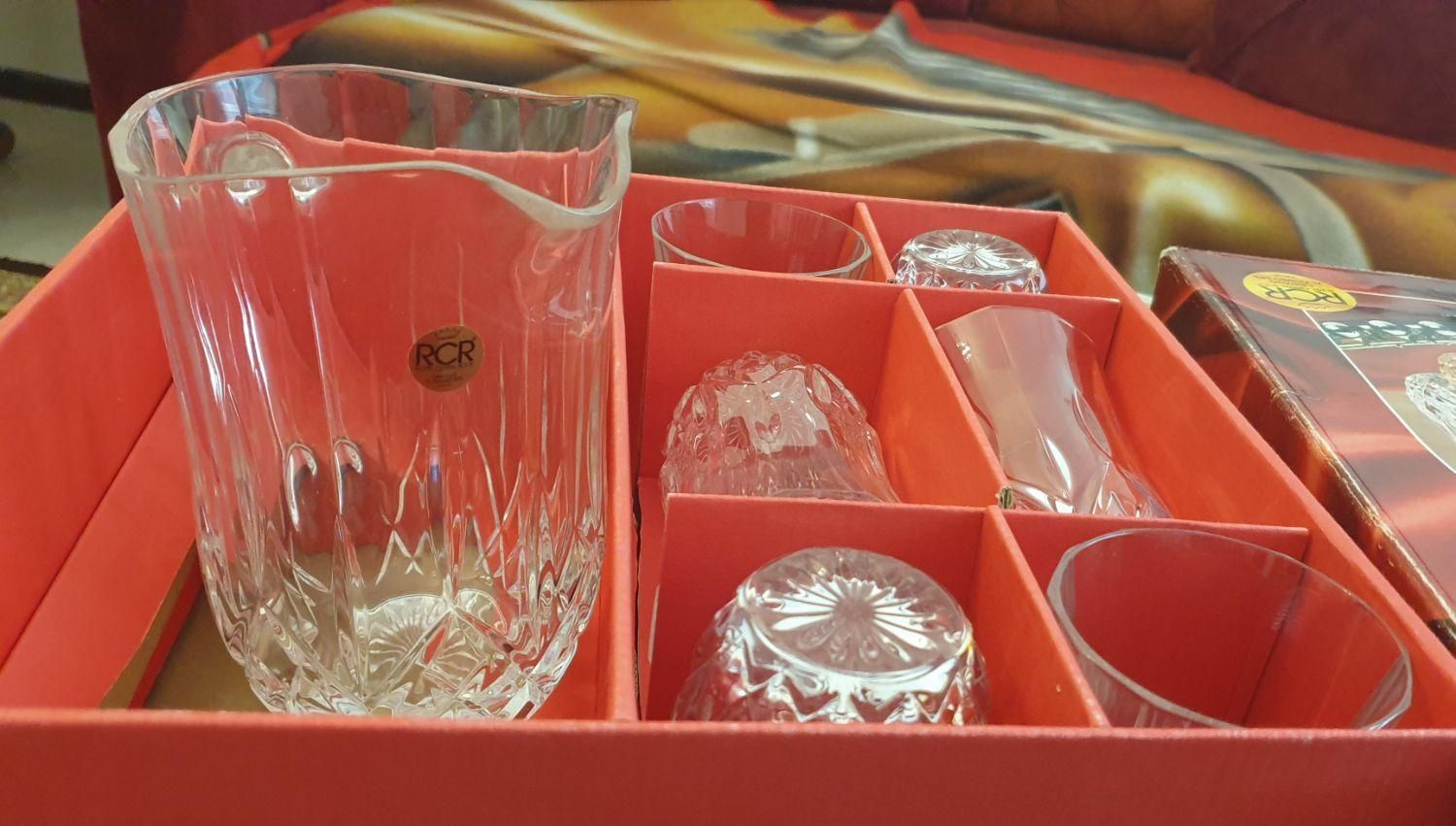 پارچ و لیوان کریستال اینالیایی 24٪|ظروف سرو و پذیرایی|پردیس, فاز ۱۱|دیوار