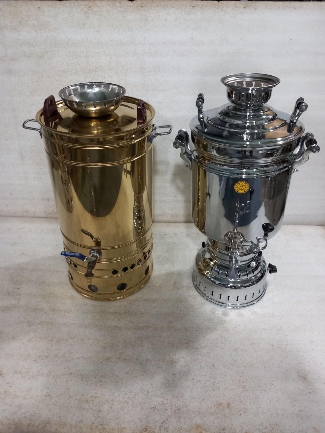 سماور‌گازی‌استیل‌بزرگ‌هیتی|سماور، چای‌ساز، قهوه‌ساز|مشهد, کوی دروی|دیوار