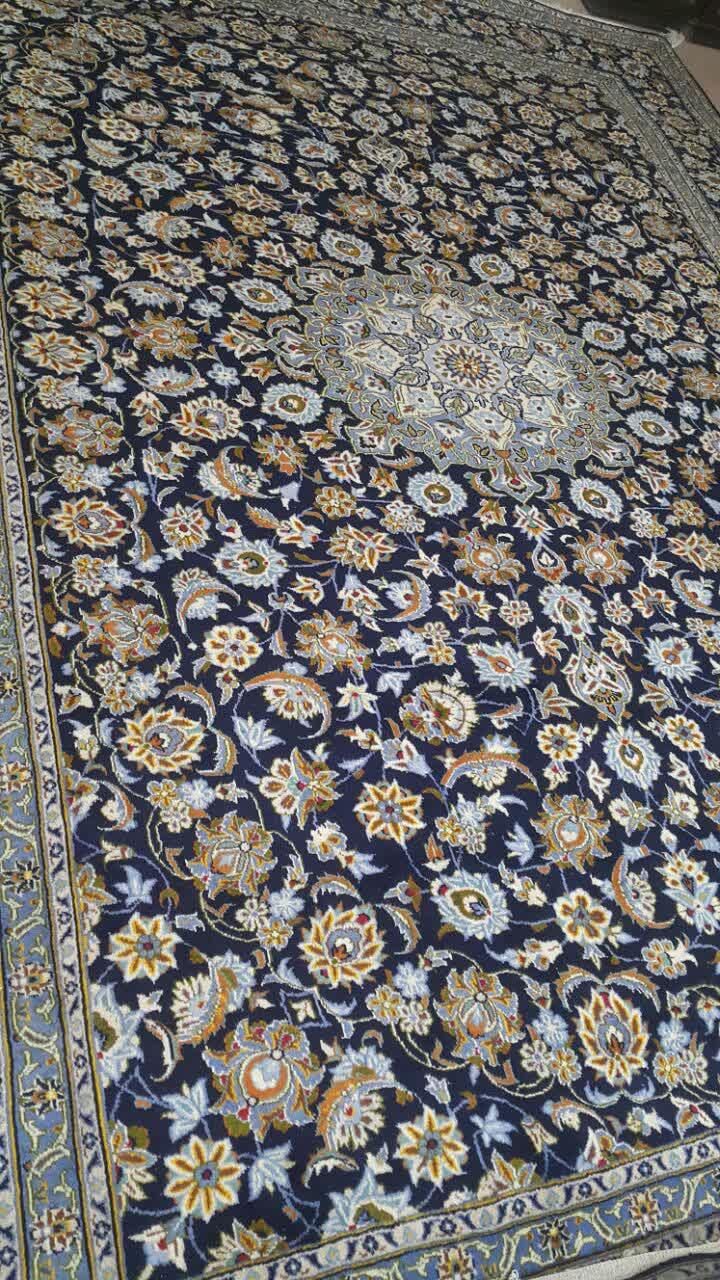 فرش ۱۲ متری دستباف کاشان سورمه ای|فرش|کرج, گلشهر|دیوار