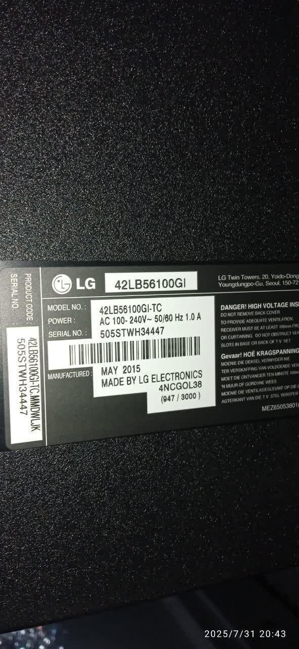 تلویزیون 42 اینچ LG اصل به همراه میز و دستگاه CD|تلویزیون و پروژکتور|تهران, نازی‌آباد|دیوار