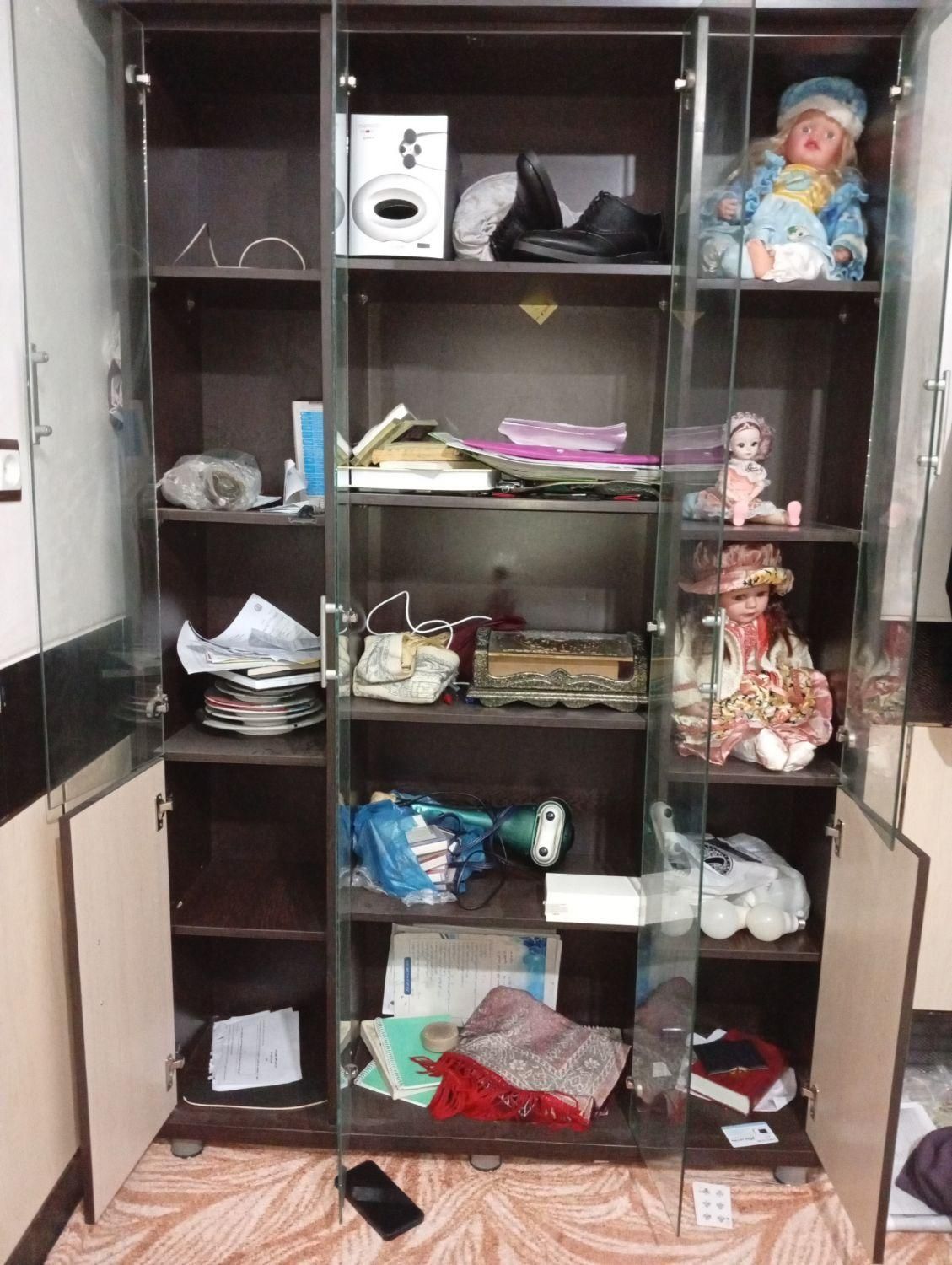 ویترین،کتابخانه|کتابخانه، شلف، قفسه‌های دیواری|شیراز, شریف‌آباد|دیوار