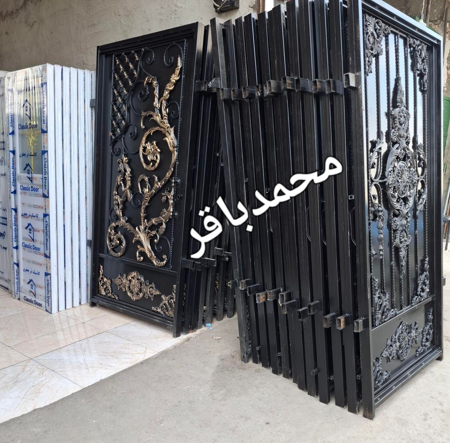 فرفورژه دار شکیل درب حیاطی باغی ویلایی سنگین بارنگ|مصالح و تجهیزات ساختمان|تهران, آذری|دیوار