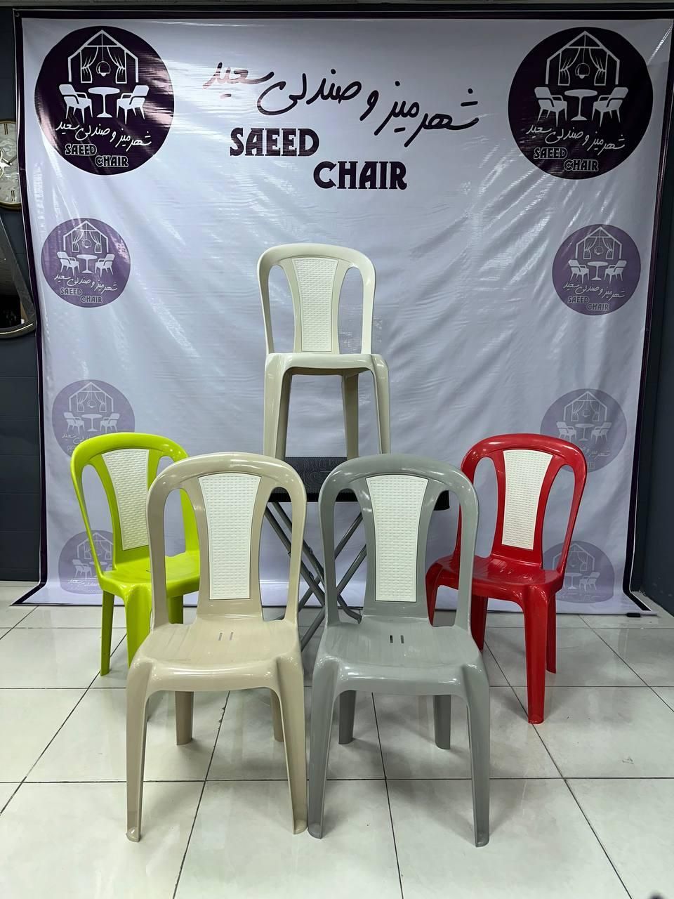 صندلی پلاستیکی ویلا باغ طرح ماه منیر کد t58900|میز و صندلی غذاخوری|کرج, شهرک سهرابیه|دیوار