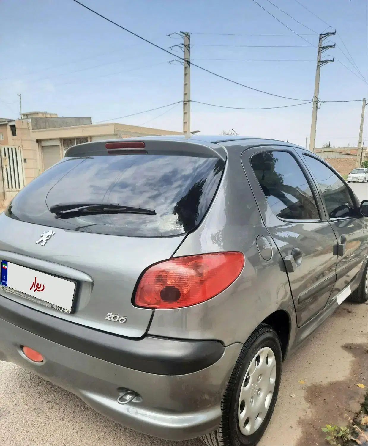 پژو۲۰۶تیپ ۲مدل ۹۰رخ در حدمدل ۹۹فرمان برقی|خودرو سواری و وانت|گنبد کاووس, |دیوار