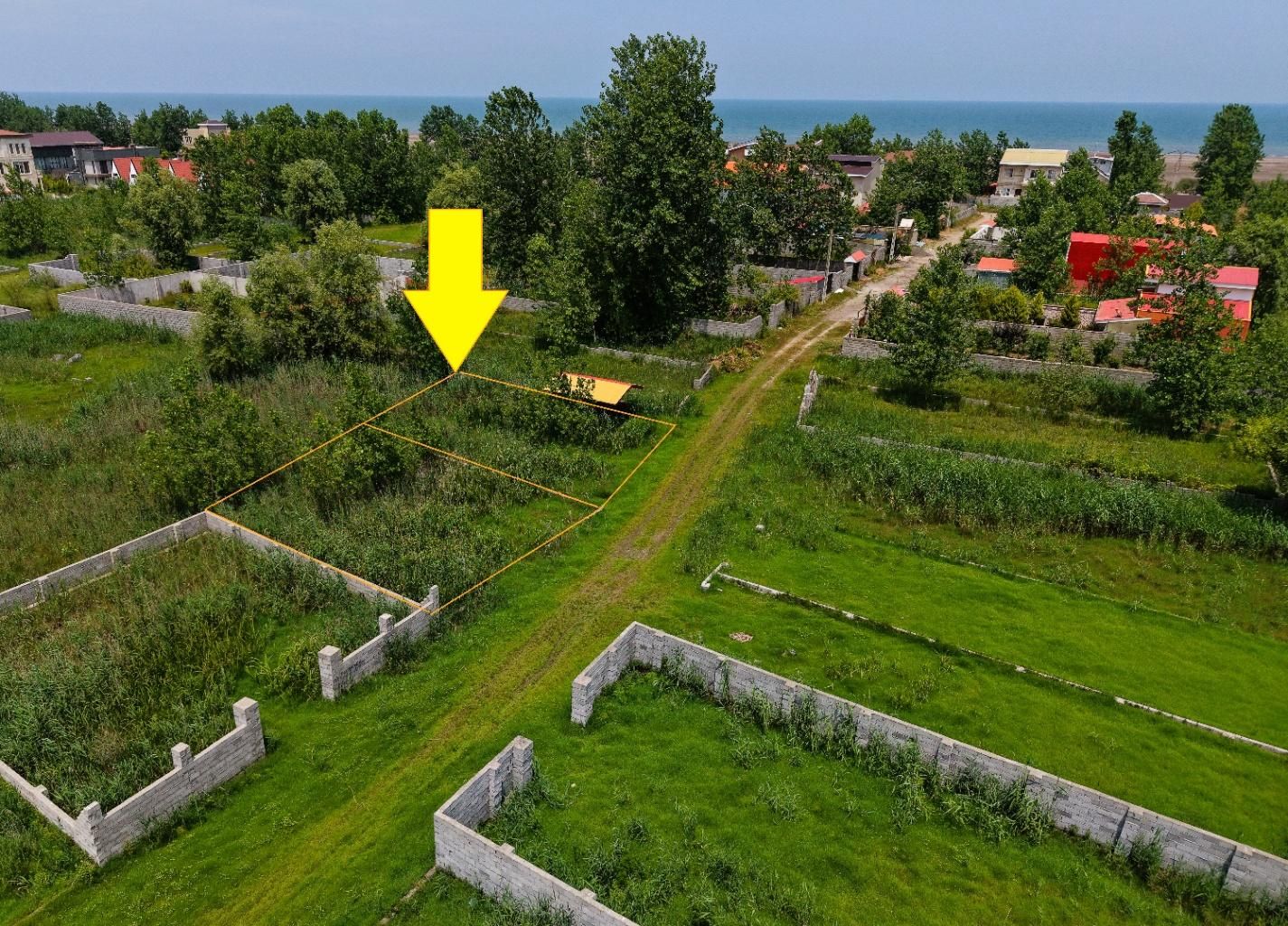 زمین ساحلی 2قطعه کنارهم بافت مسکونی مناسب ویلاسازی|فروش زمین و ملک کلنگی|رشت, کوی طالقانی|دیوار