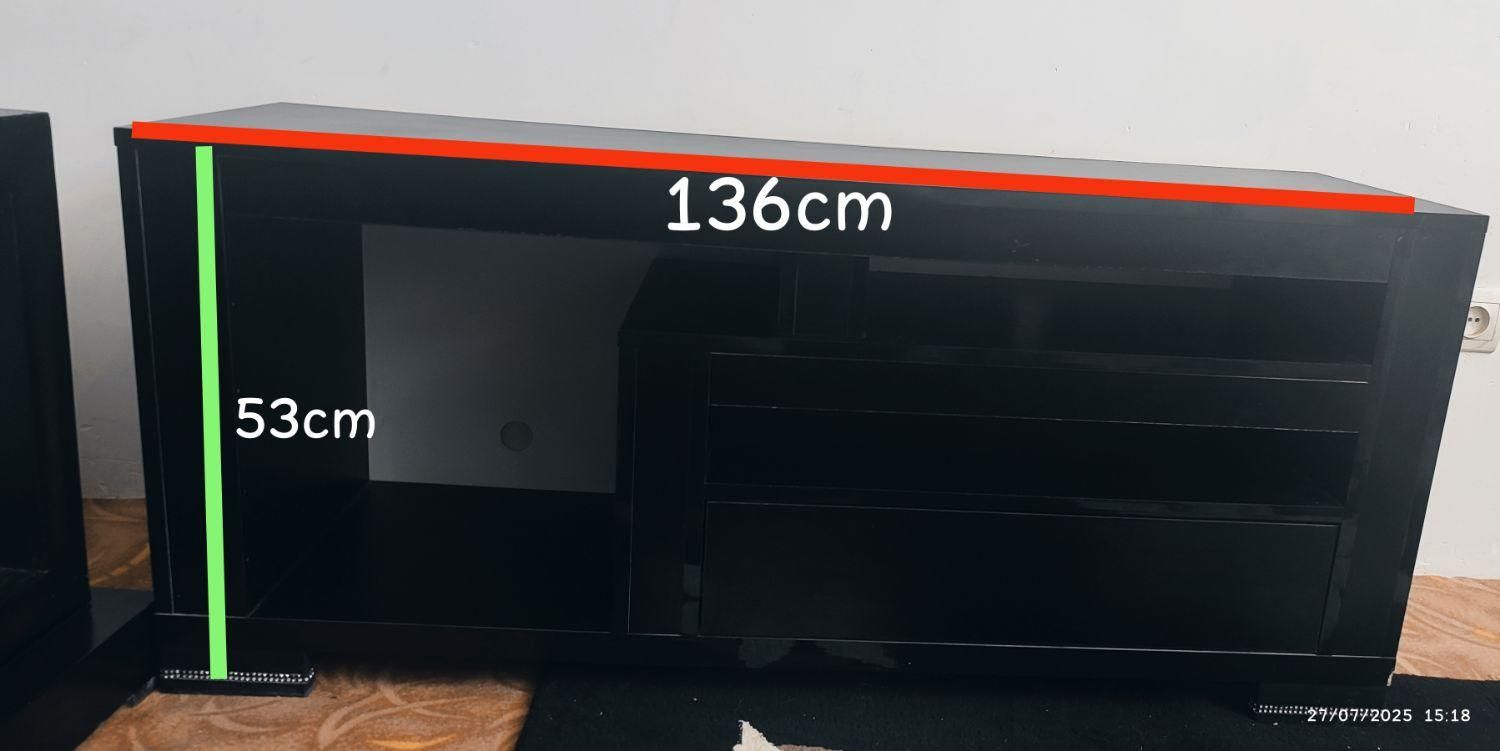 دکور پازلی و میز تلویزیون|بوفه، ویترین، کنسول|شاهین‌شهر, شهرک پردیس|دیوار