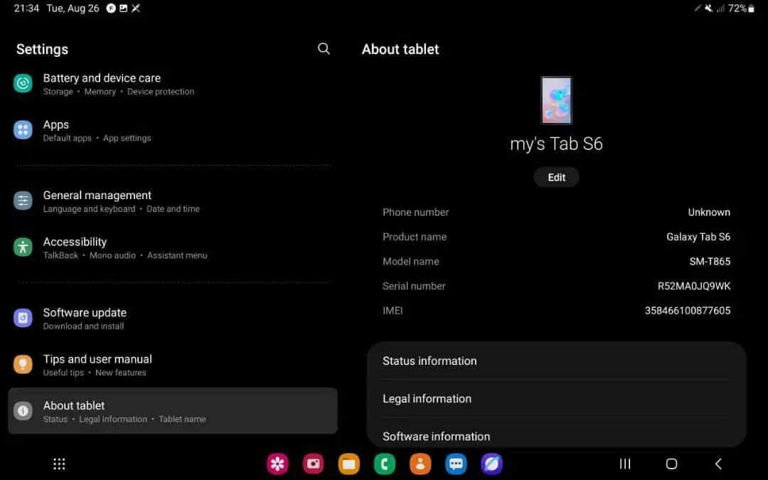 تبلتGalaxy Tab S6 سیمکارت با قلم صفحه Super AMOLED|تبلت|تهران, شهرآرا|دیوار