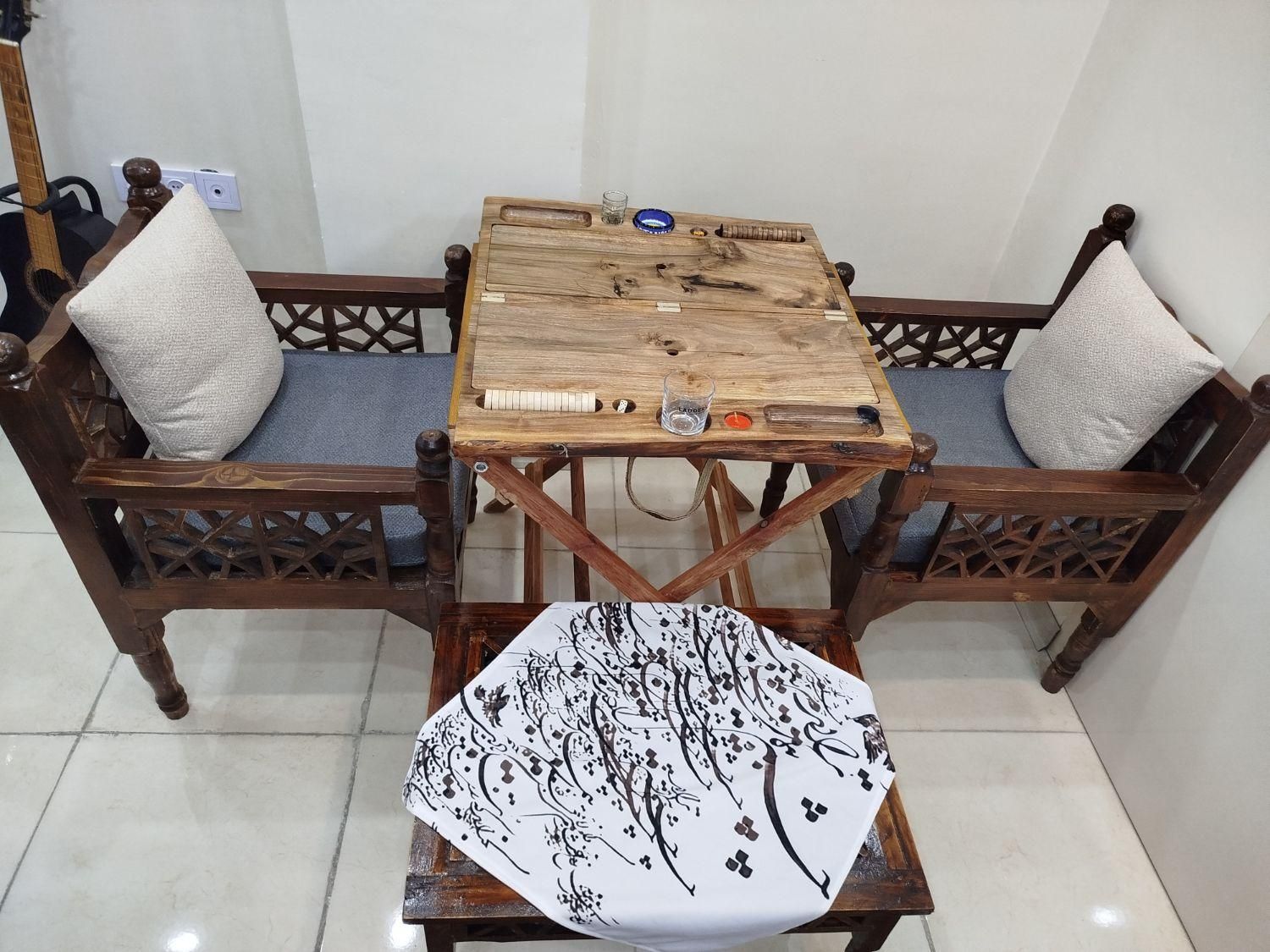 تخته نرد رستیک چوب گردو|اسباببازی|پردیس, فاز ۸|دیوار