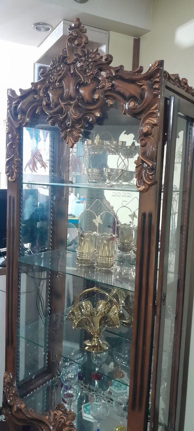 بوفه سلطنتی چوبی شیک|بوفه، ویترین، کنسول|شیراز, لاله|دیوار