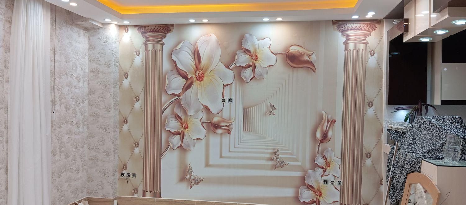 طراحی و اجرا (کاغذ دیواری ) (کفپوش) پوستر سه بُعدی|خدمات پیشه و مهارت|فریمان, |دیوار